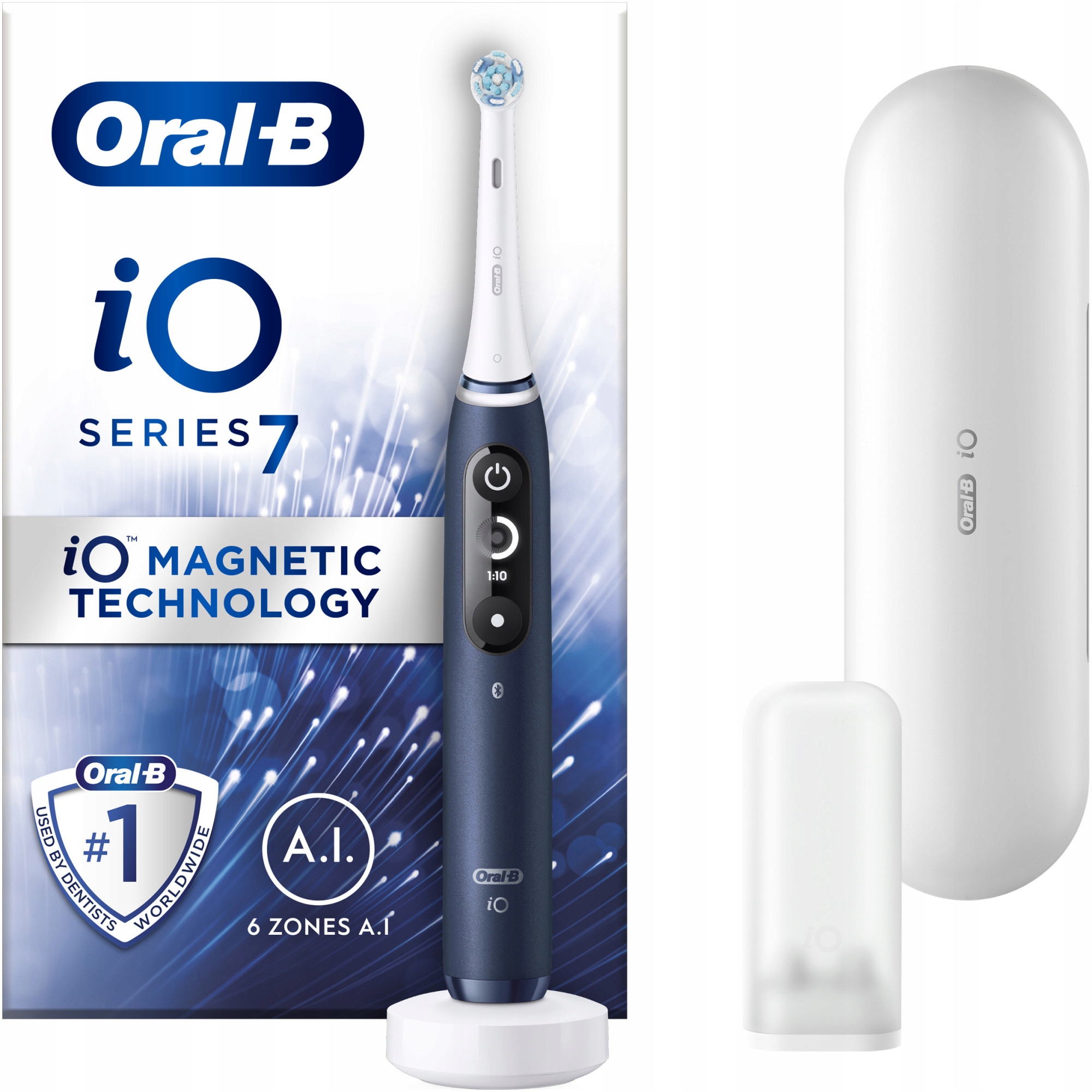Innowacyjna Szczoteczka Elektryczna Oral-B iO Series 7 Niebieski Szafir – Twoje idealne rozwiązanie do pielęgnacji zębów
