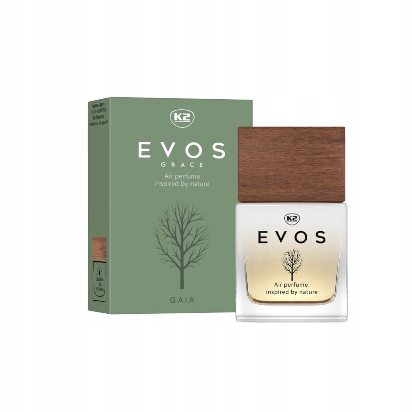 K2 PERFUMY DO SAMOCHODU EVOS GRACE GAIA 50ML – Odświeżacz powietra inspirowany naturą