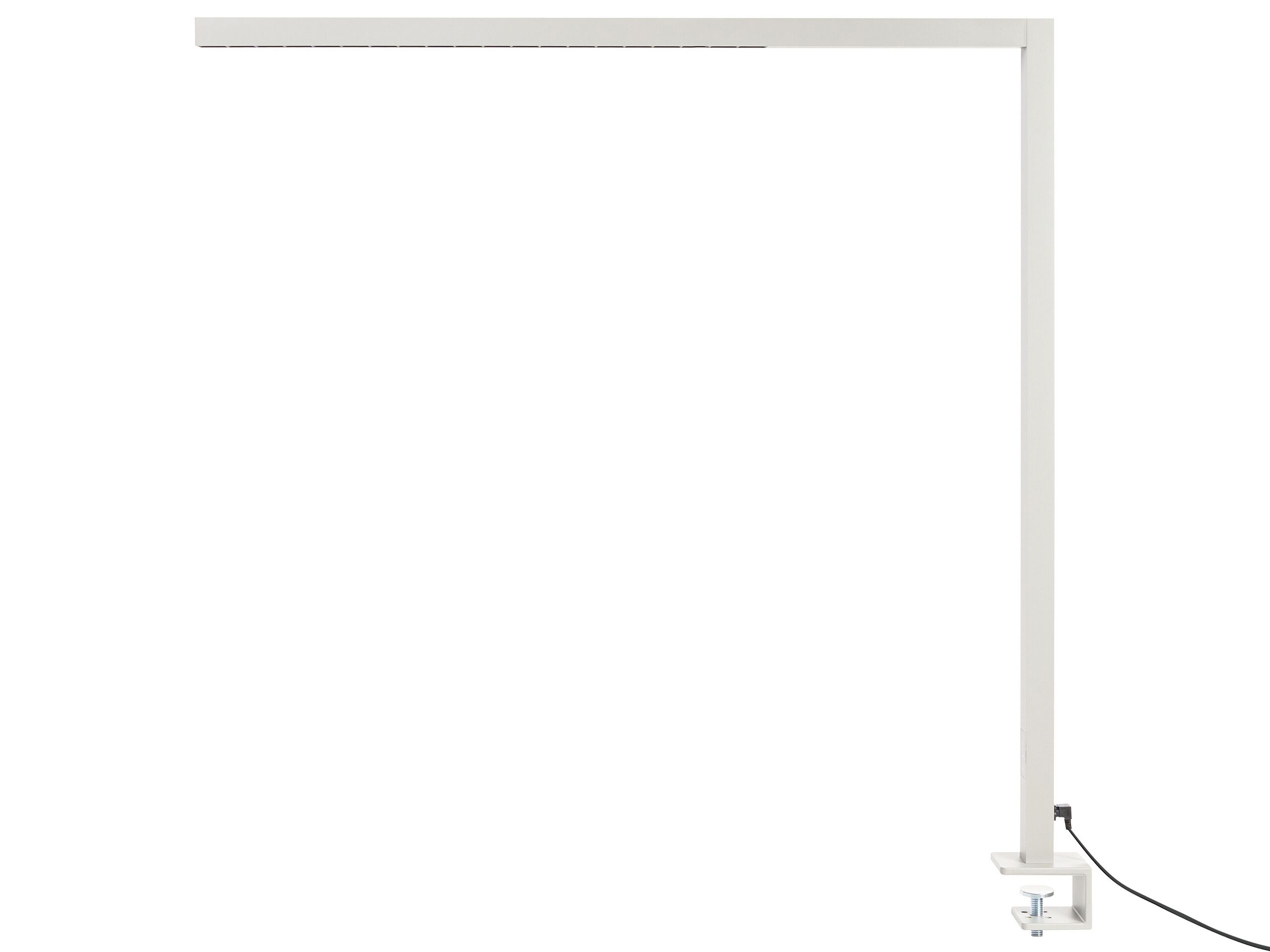 Lampa biurkowa zaciskowa LED metalowa srebrna VOLANS – Idealne oświetlenie do pracy