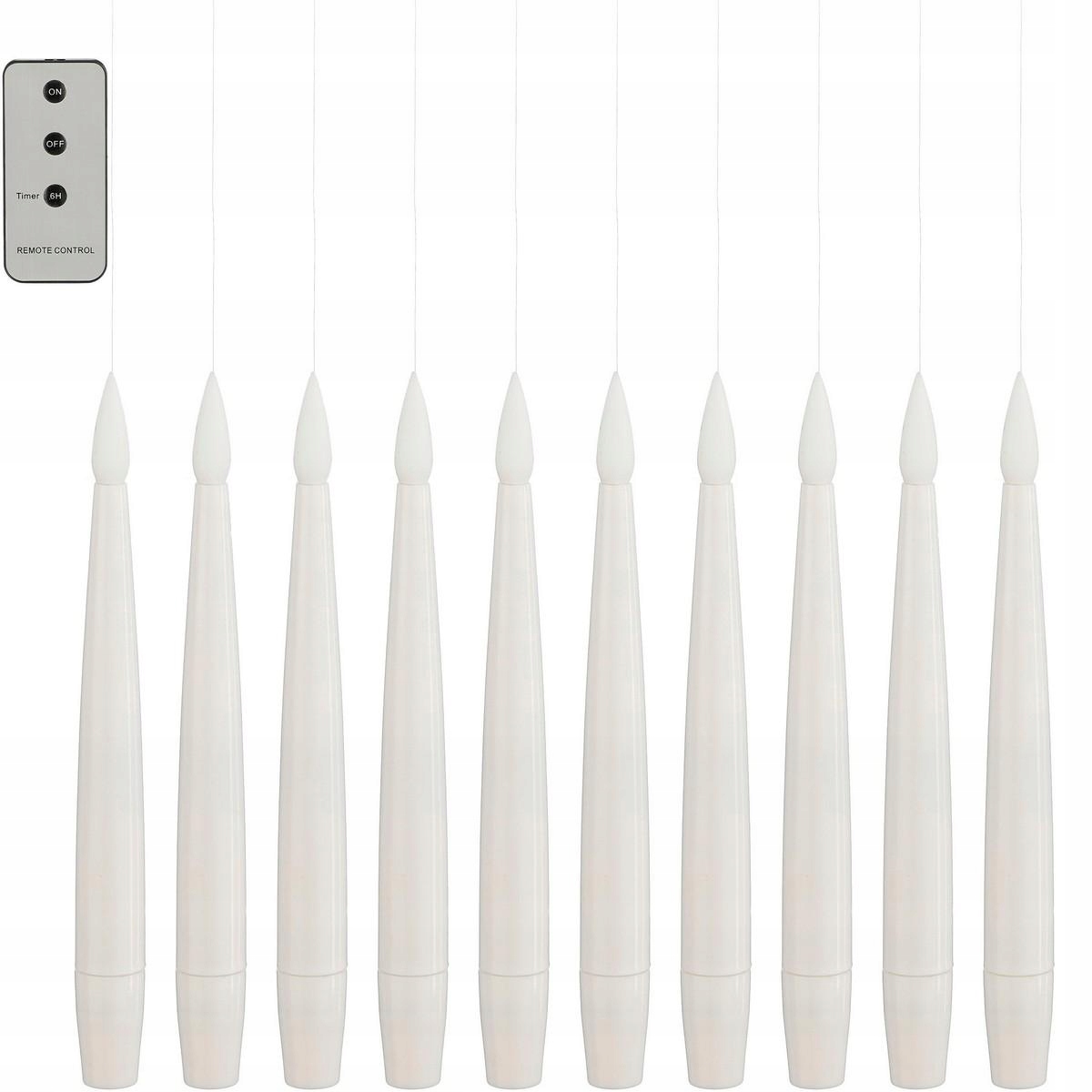 Lampki Świeczki Wiszące Łańcuch Świetlny 10 LED Ciepły Biały Luca – Elegancja w Twoim Domu