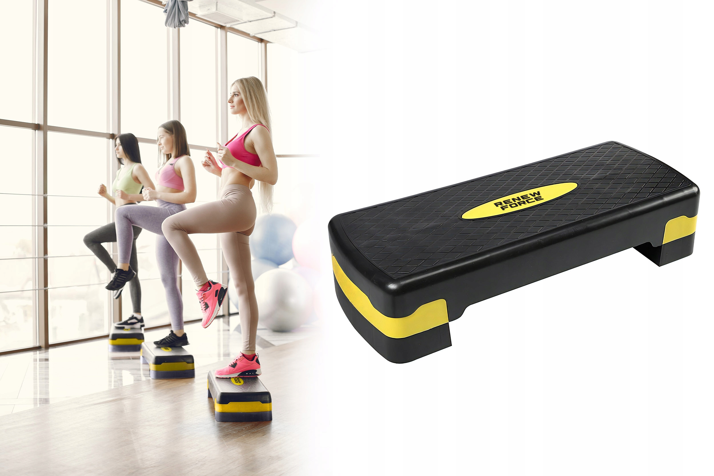 Step Renew Force – Regulowany step do ćwiczeń aerobowych