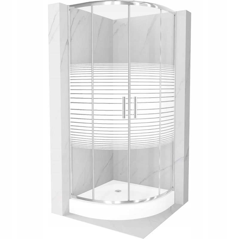 Wysokiej jakości szkło hartowane i chromowane wykończenie