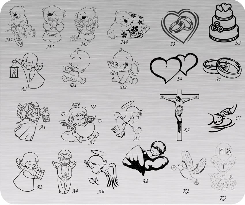 Elementy graficzne do dedykacji