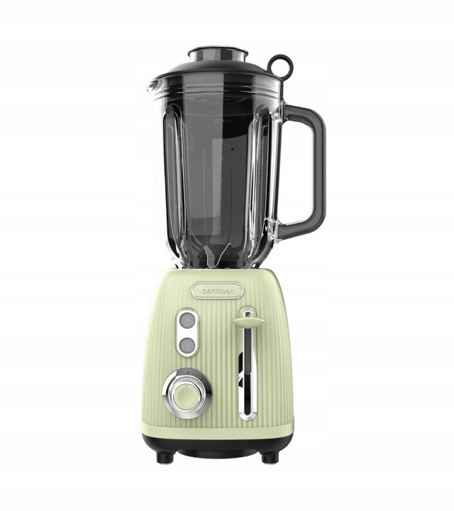 Mikser kielichowy Cecotec Power Black Titanium RetroGreen 1200 W – Elegancja i moc w Twojej kuchni