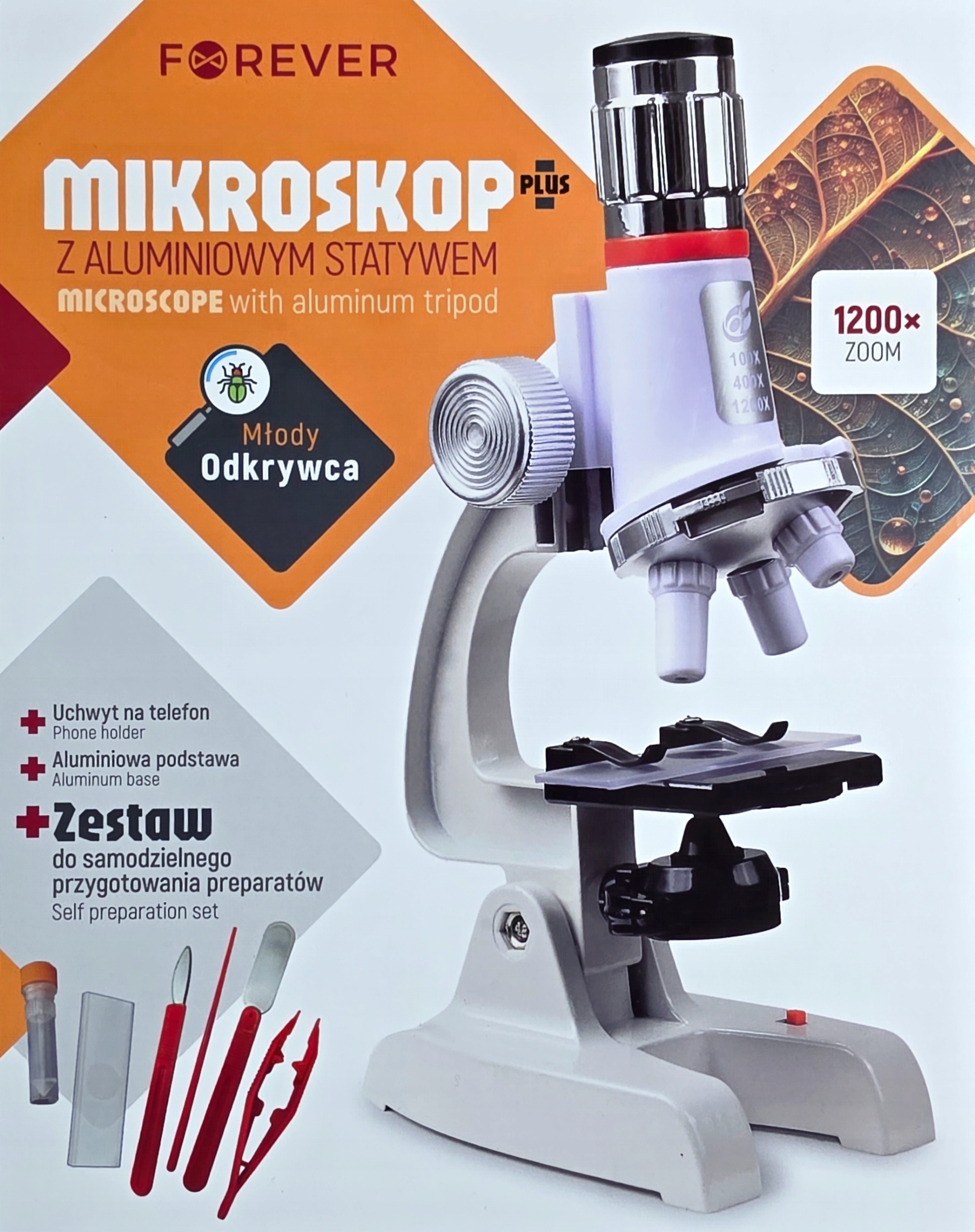 Wysoka jakość obrazu dzięki powiększeniu do 1200X