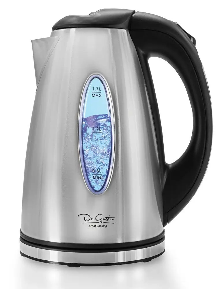Elektryczny czajnik Inox ze stali nierdzewnej podświetlany LED 2200 W – Elegancja i funkcjonalność w Twojej kuchni