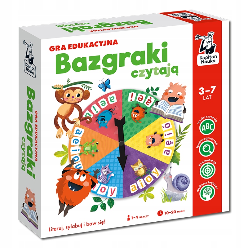 Bazgraki czytają. Gra edukacyjna – Nauka czytania przez zabawę