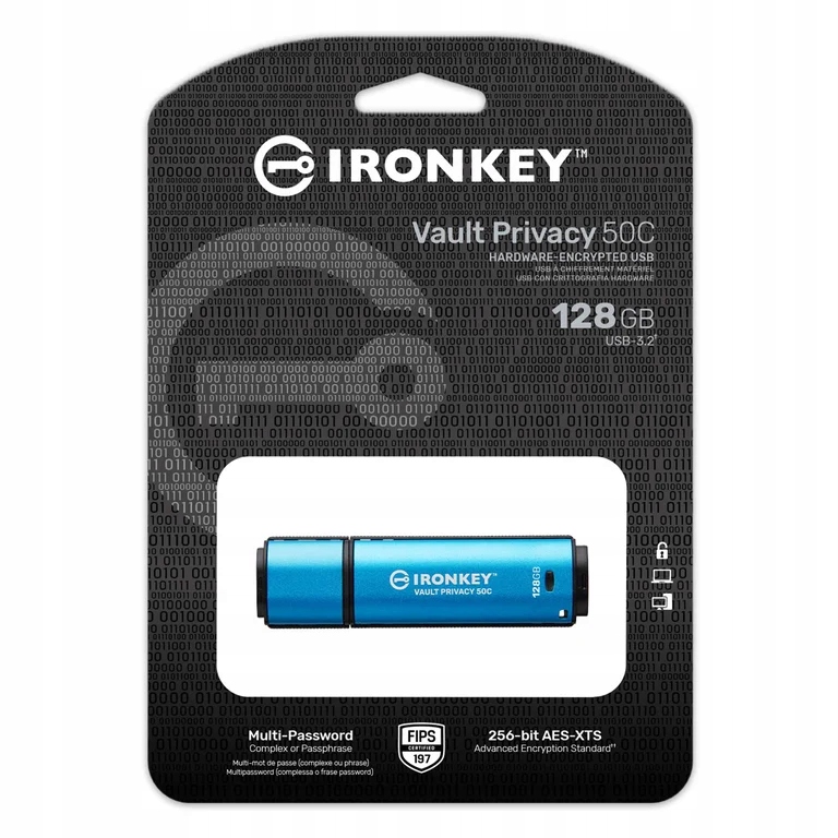 Pendrive Kingston IronKey VP50C 128GB – Bezpieczne przechowywanie danych