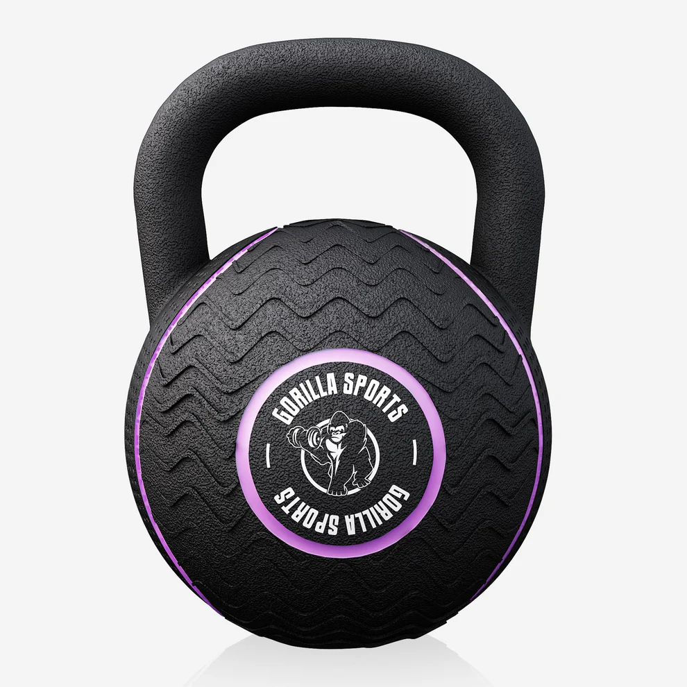 Kettlebell gumowany czarny 8 kg – Idealny do treningu siłowego i funkcjonalnego