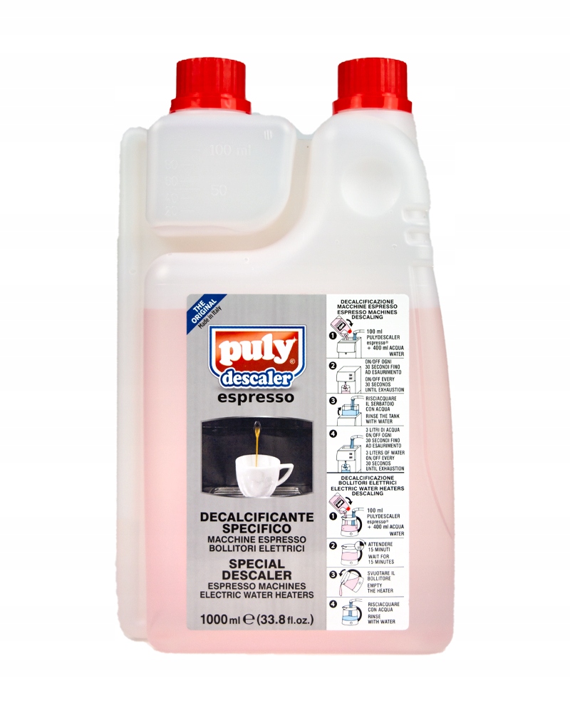 Puly Caff Descaler 1l – Skuteczny środek do odkamieniania ekspresów