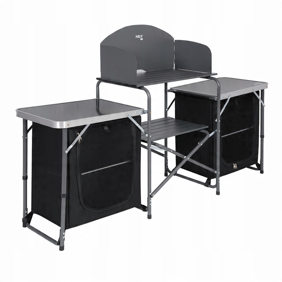 Wytrzymała konstrukcja z aluminium i materiału 600D Oxford