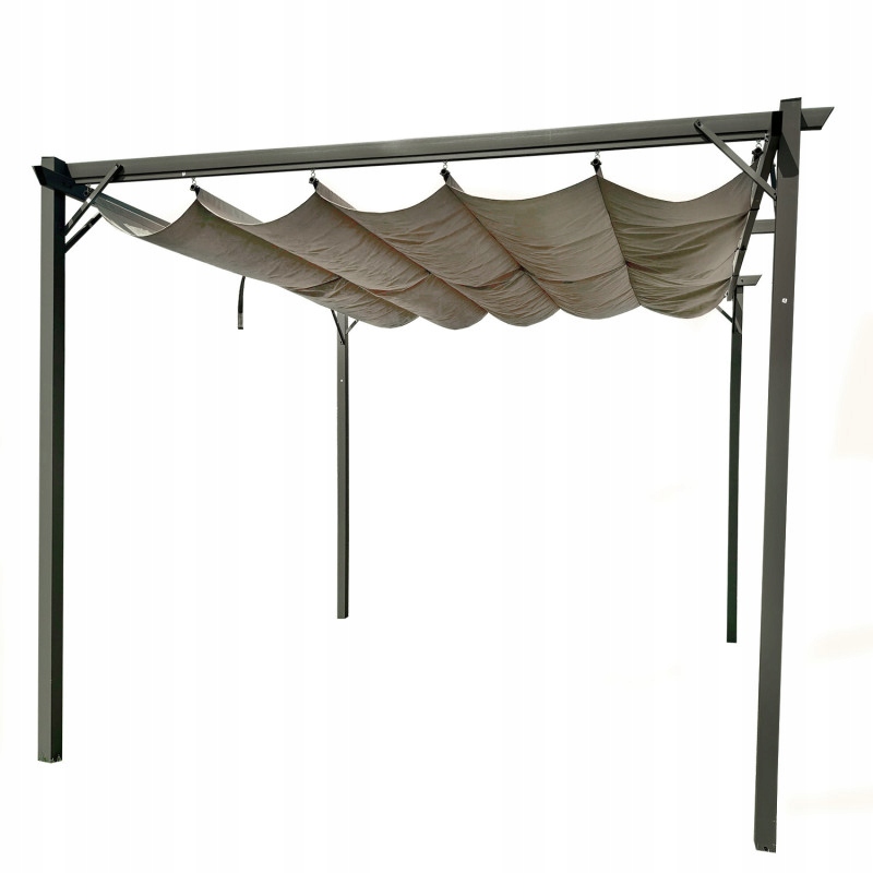 Metalowa Pergola do Ogrodu 3x4x2,3m – Elegancka i funkcjonalna altana