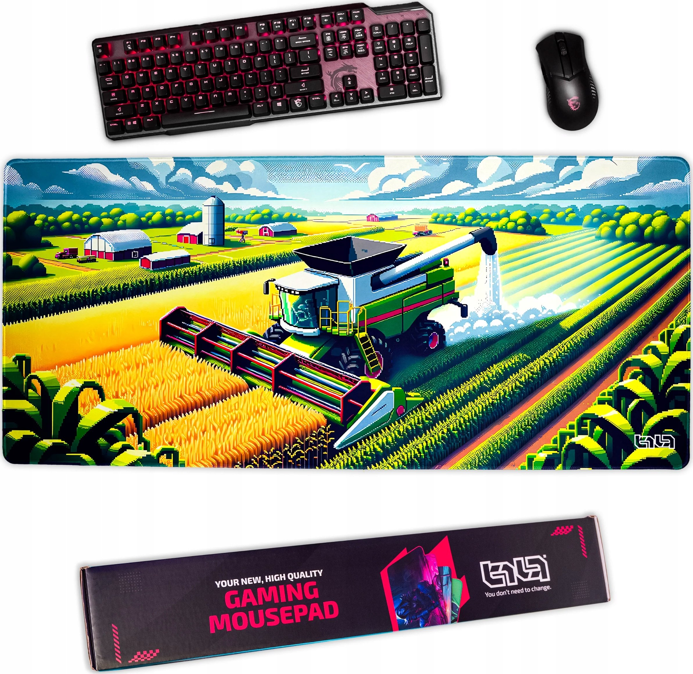 Podkładka Gamingowa Letnie Żniwa 90x40 TILT – Komfort i styl na Twoim biurku