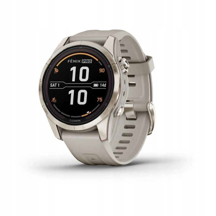 Zegarek sportowy Garmin Fenix 7S Pro Solar/Sand/Gold – Twój partner w aktywności