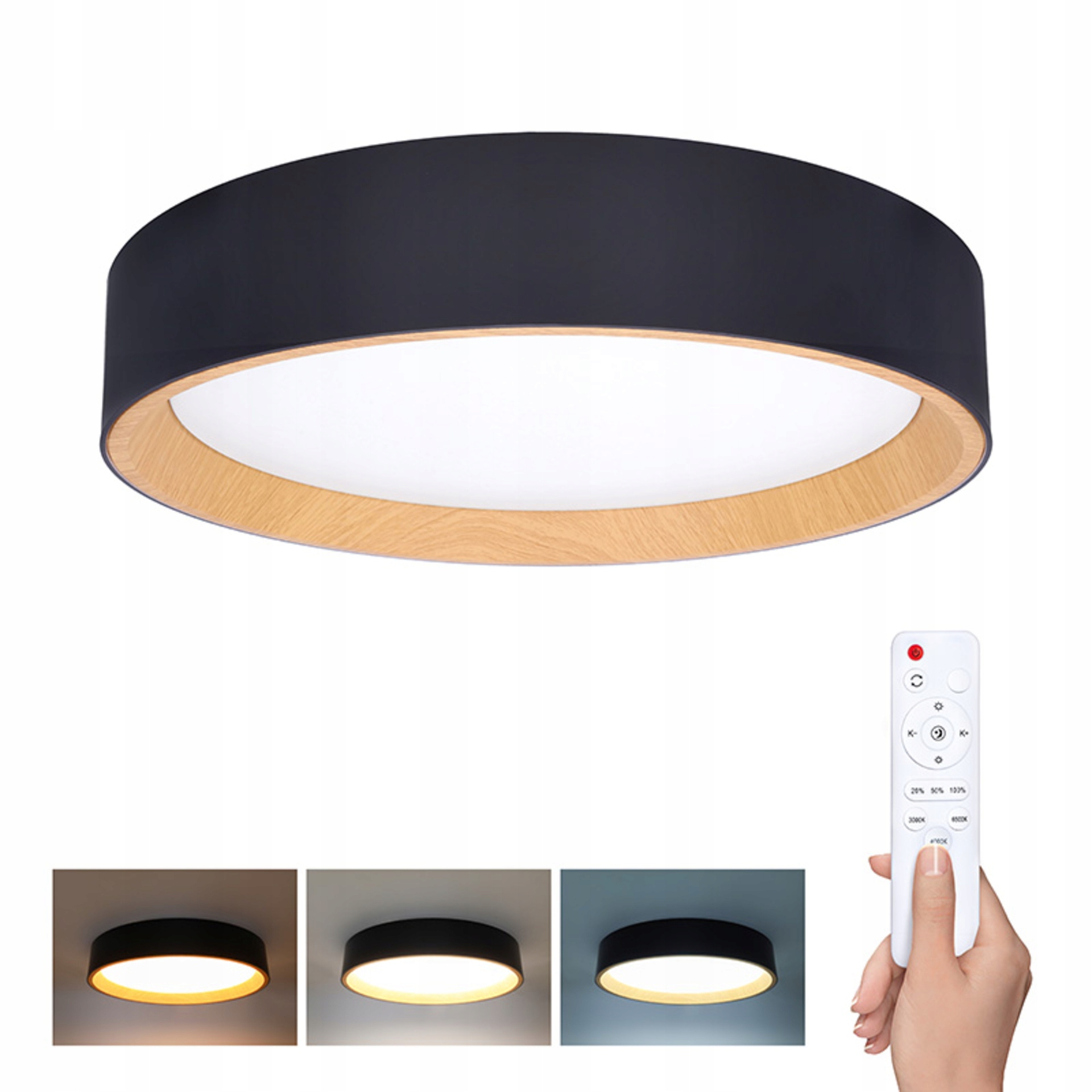 Solight LED Oświetlenie z Dálkovým Ovladačem Larios Black – Nowoczesne i Funkcjonalne