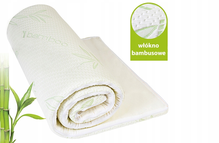 Materac nawierzchniowy z pamięcią Bamboo 140x200 – Komfortowy sen w Twoim domu