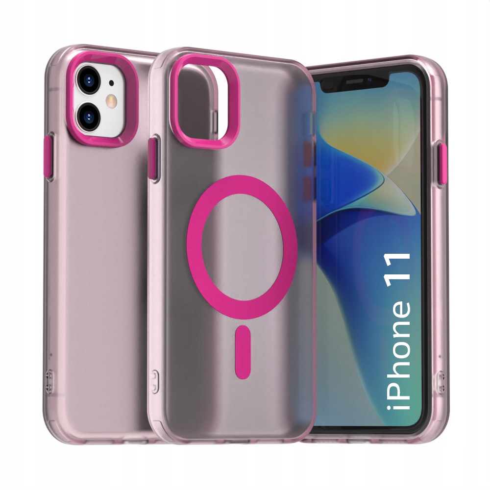 Etui matowe Supero Candycase Magsafe do iPhone 11 – Elegancka ochrona w różowym kolorze