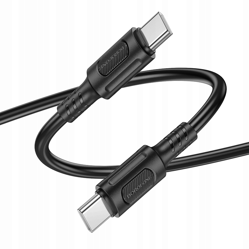 Kabel Borofone 2X USB Typ-C 1m – Wytrzymały i elastyczny przewód do szybkiego ładowania