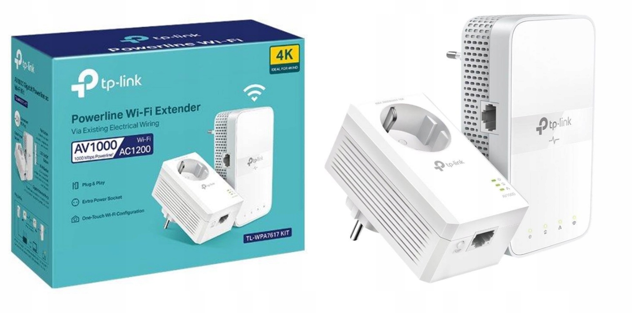 TP-Link TL-WPA7617 KIT – Wydajny transmiter sieciowy PowerLine Wi-Fi