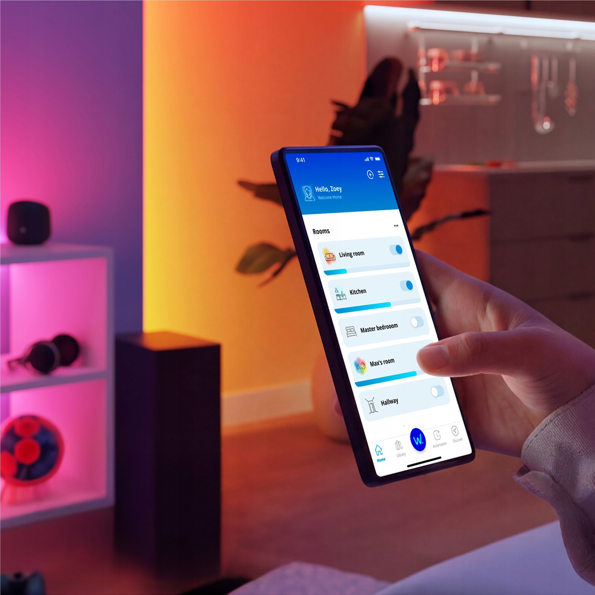 Aplikacja WiZ Connected – Pełna kontrola z dowolnego miejsca