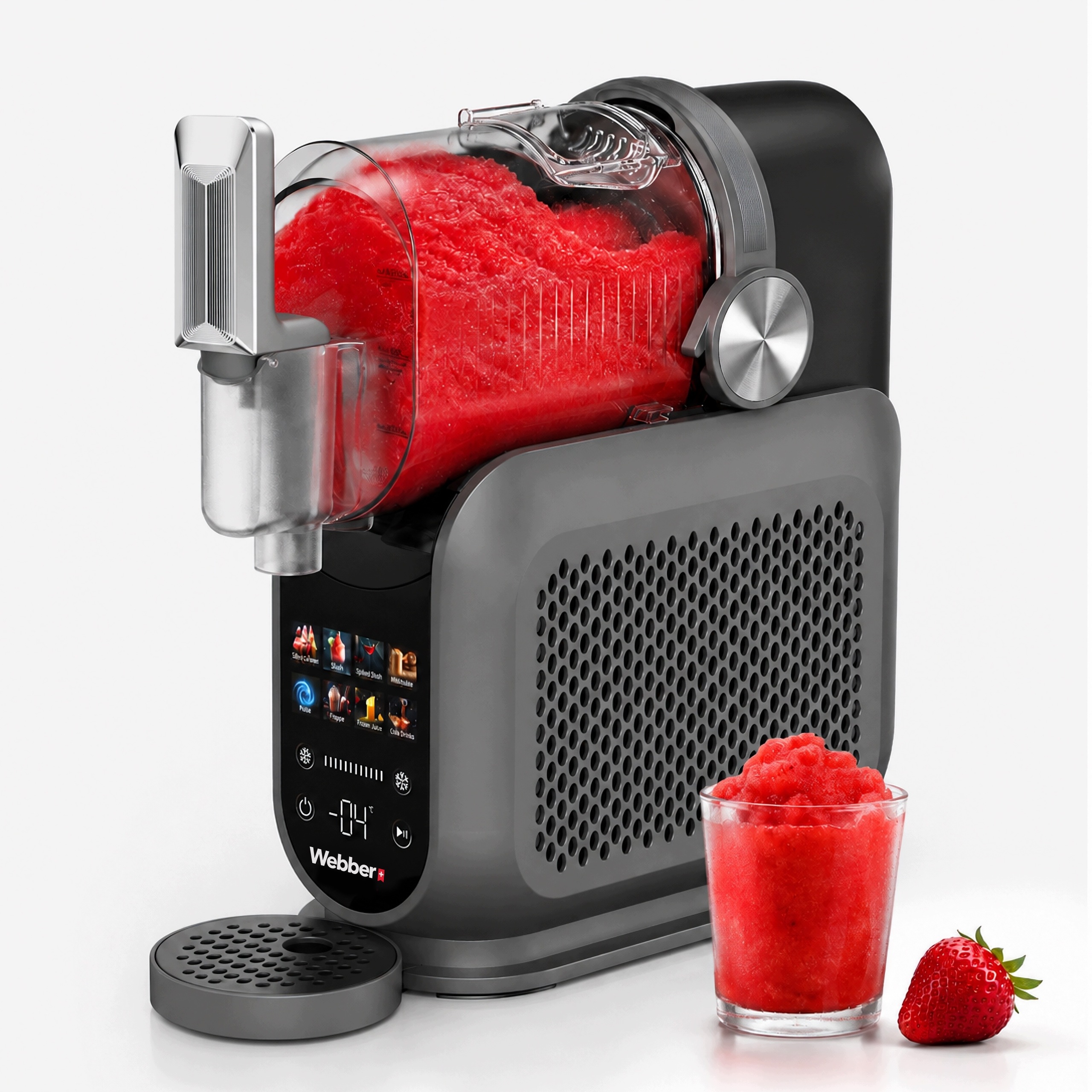 Maszyna do Slushy Lodów Włoskich Granity Pro 1,8 L 220 W – Idealne rozwiązanie na upalne dni