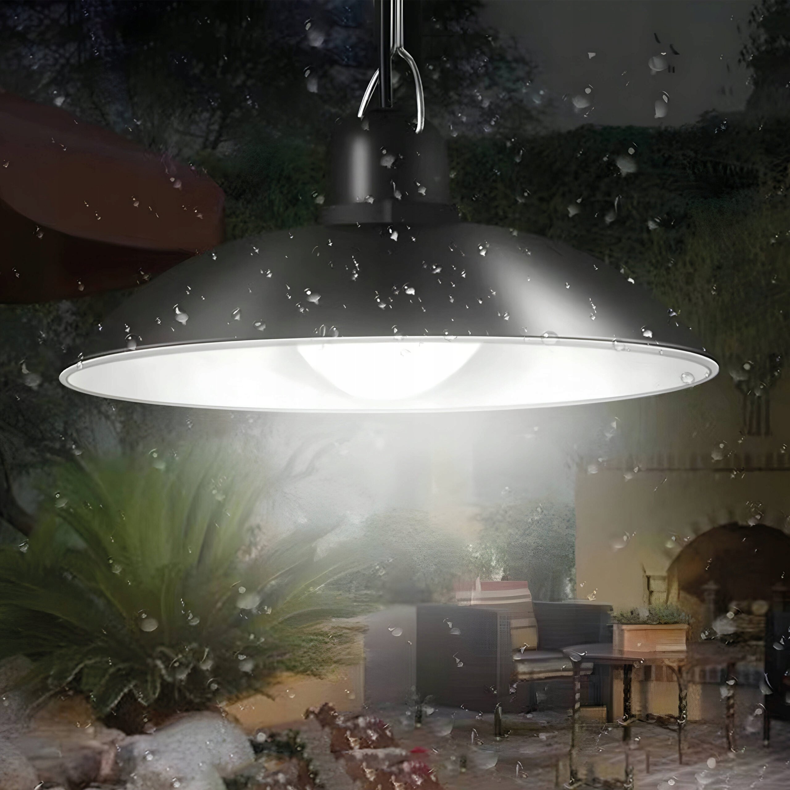 Lampa solarna żyrandol ogrodowa z pilotem – Ekologiczne oświetlenie dla Twojego ogrodu