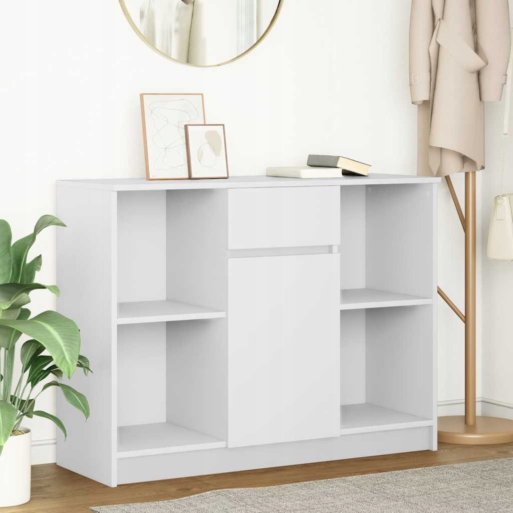 Komoda z szufladą Biała 101x35x76 cm – Idealne rozwiązanie do Twojego wnętrza