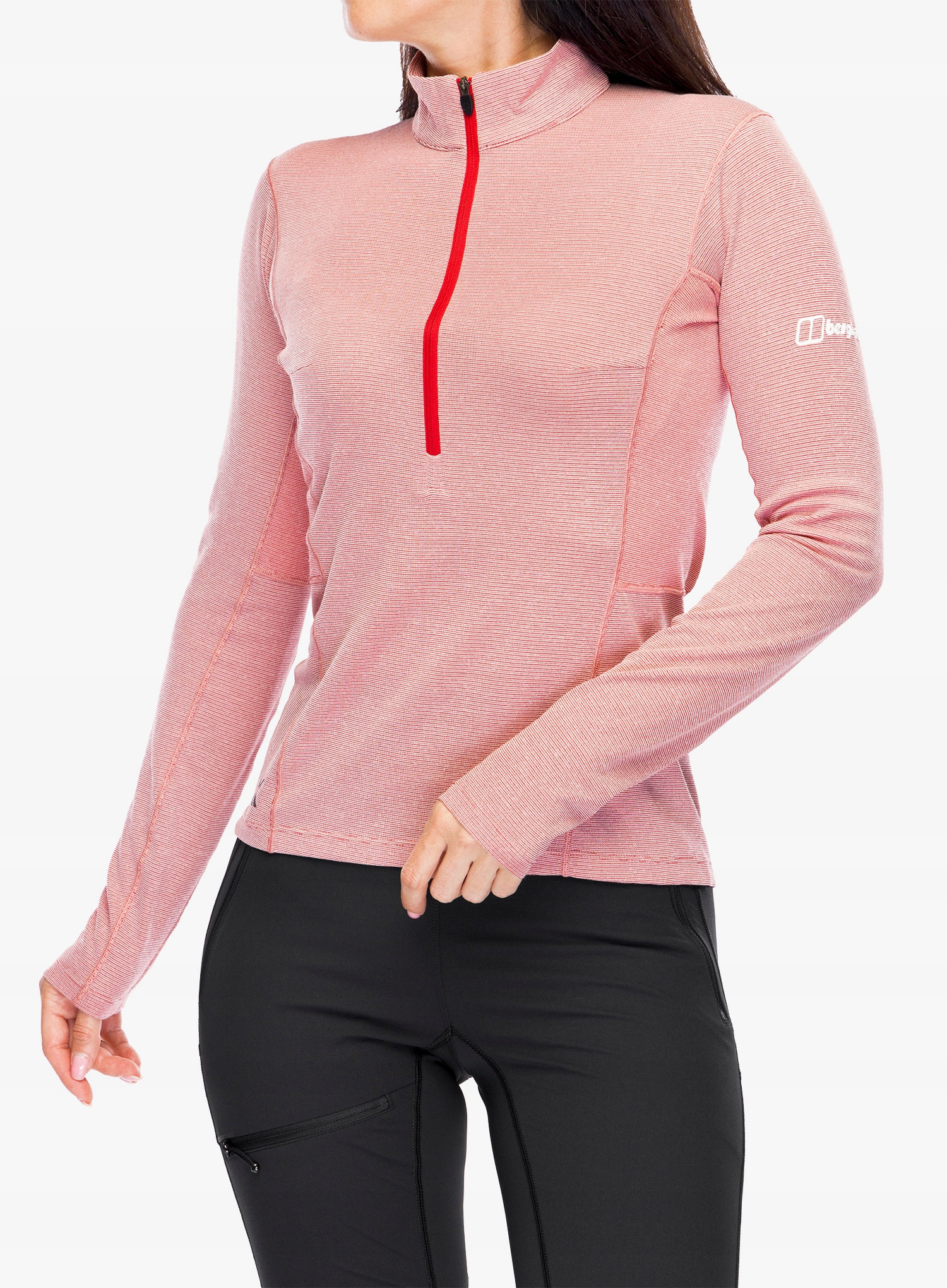 Bluza damska Berghaus MTN Guide LS HZ - haute red/goji berry – Komfort i styl na każdą przygodę
