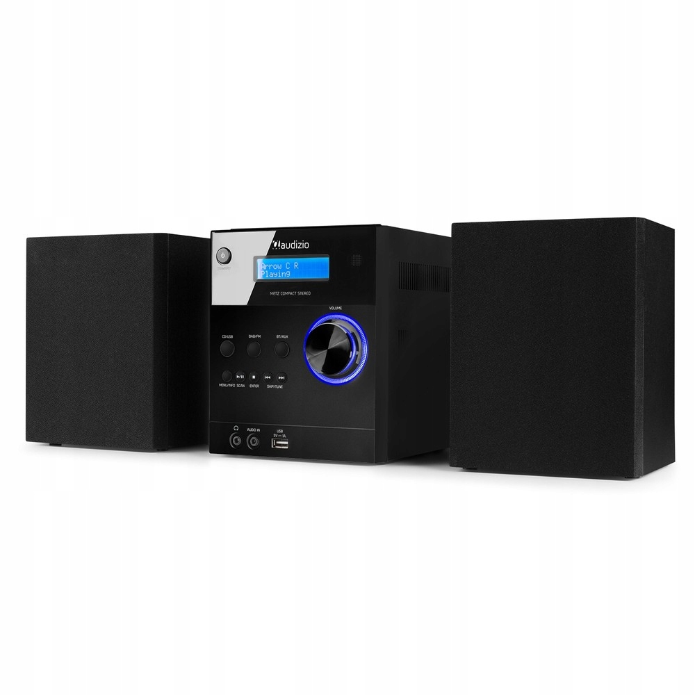 Mikrowieża Metz HiFi Czarny Audizio – Kompaktowy system audio do każdego wnętrza
