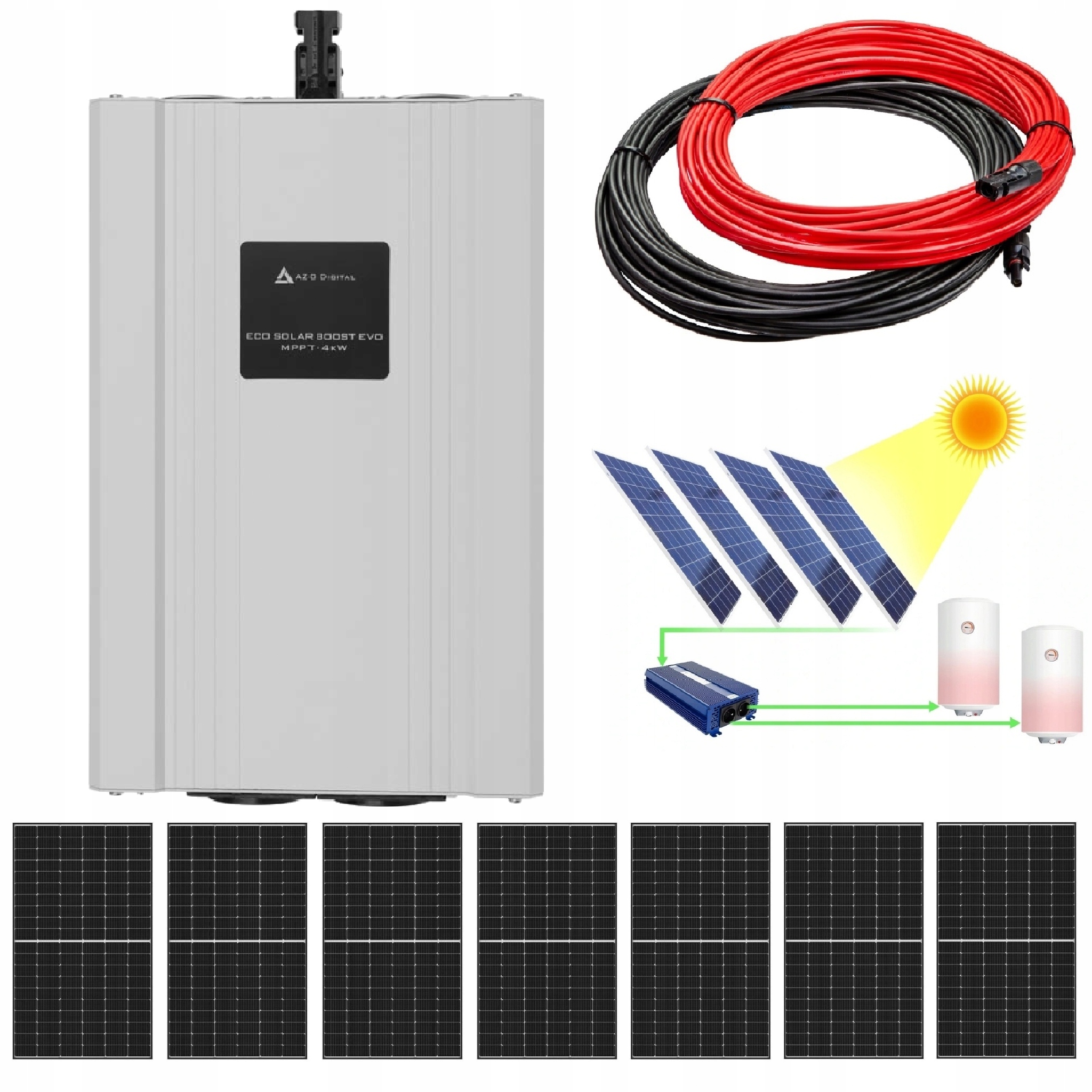 Zestaw do grzania wody w bojlerach ECO* Solar Boost EVO 7xPV