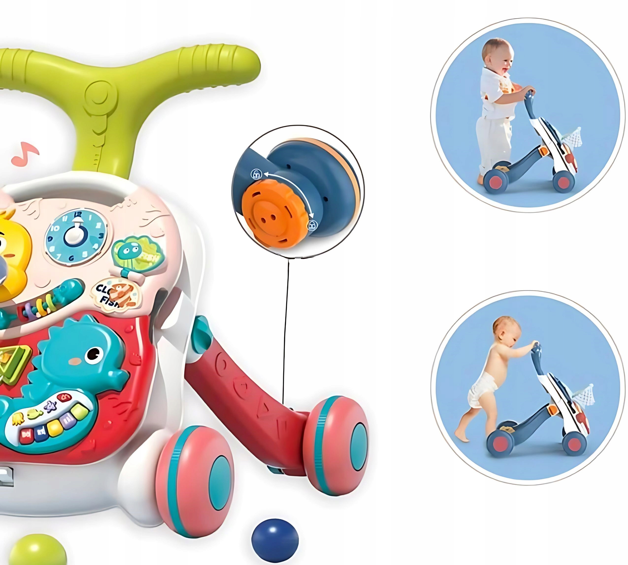 Interaktywny panel i regulowany uchwyt – Dostosowanie do potrzeb dziecka