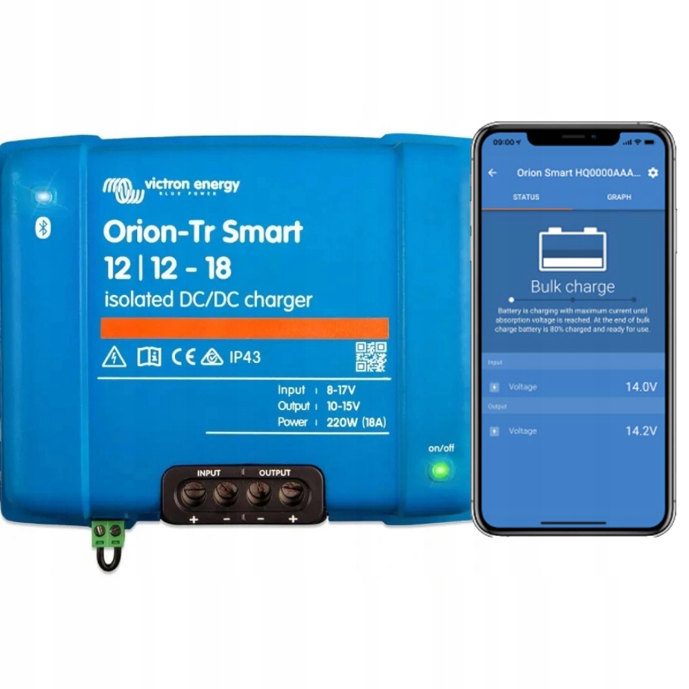 Profesjonalna ładowarka DC-DC z Bluetooth