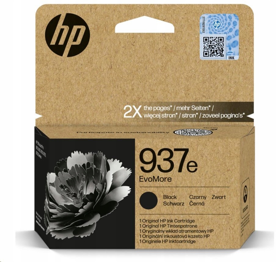 HP Oryginalny Wkład Atramentowy HP 4S6W9NE Czarny – Wydajność i jakość druku