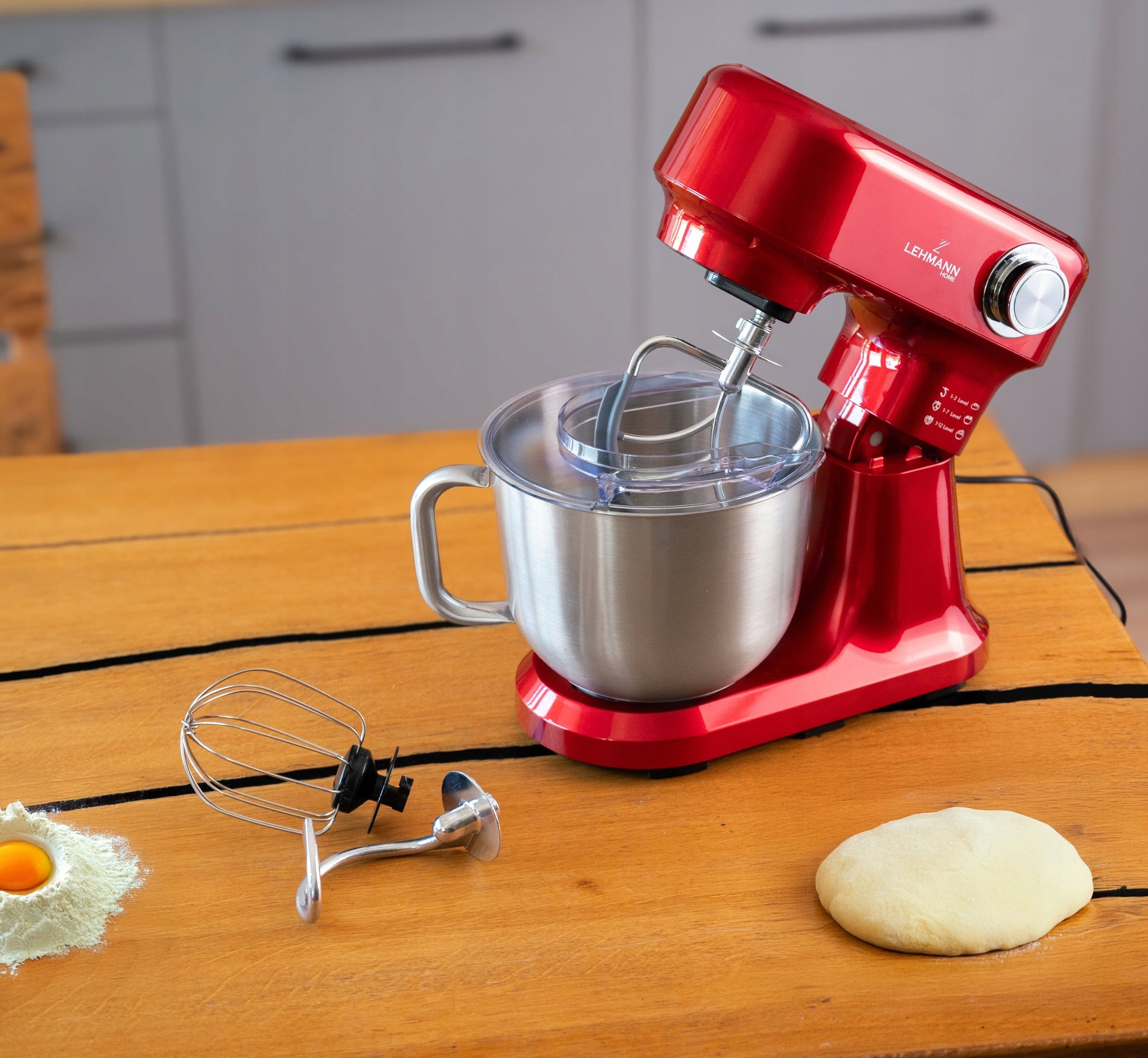 ROBOT PLANETARNY KUCHENNY MIKSER MIESZADŁA HAK MISA OBROTOWA LEHMANN RED Marka Lehmann