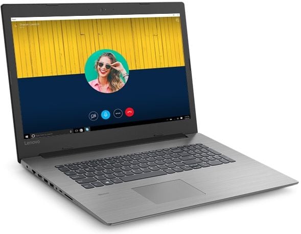 Lenovo Ideapad 330 (17), left top view, open.