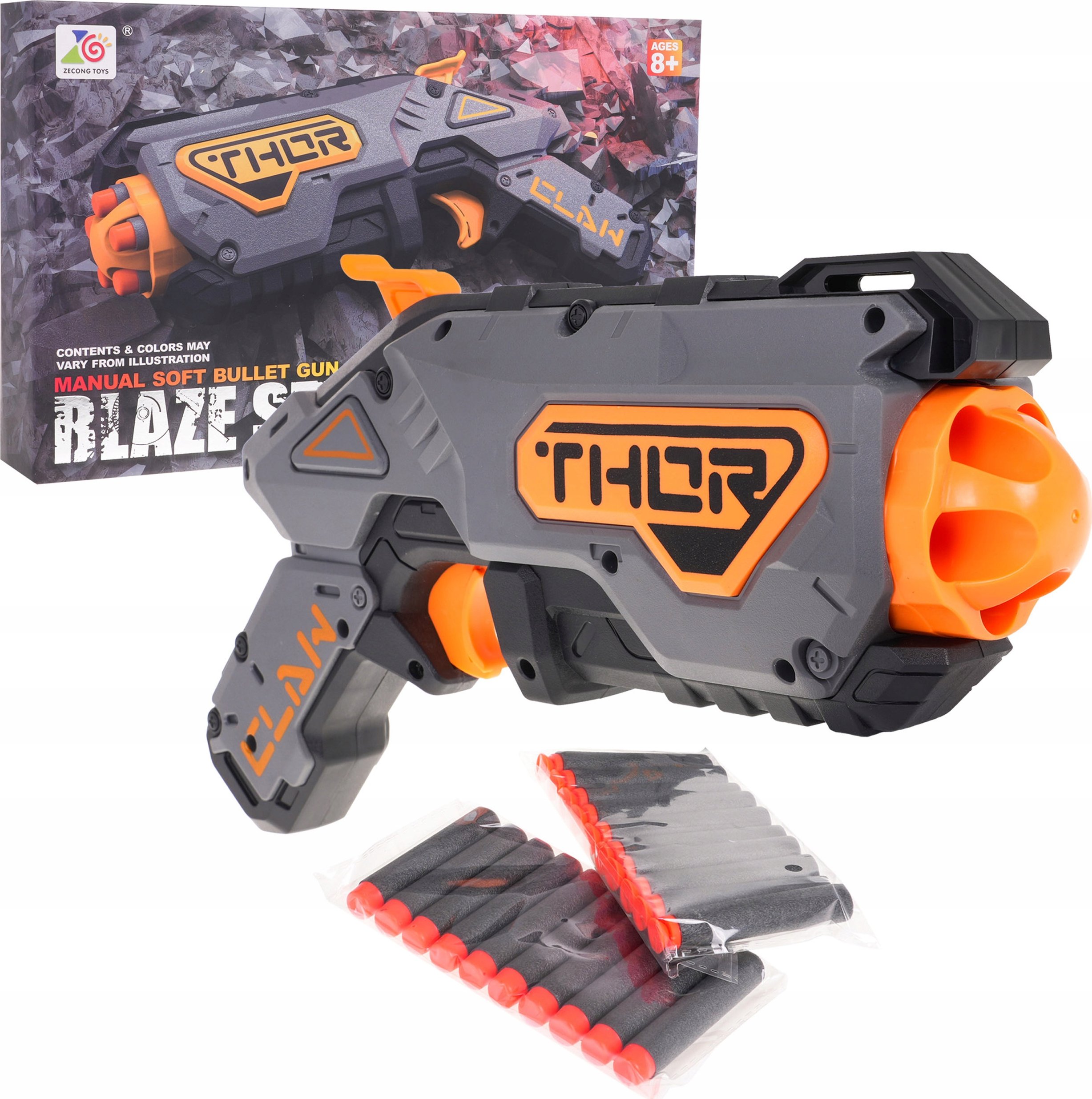 Zestaw zawiera 20 pocisków – Różnorodność w strzelaniu