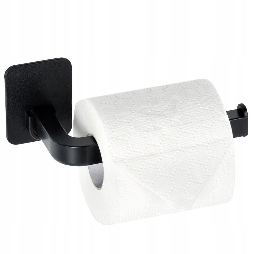 Uchwyt na papier toaletowy czarny 16,5 cm – Stylowy dodatek do każdej łazienki