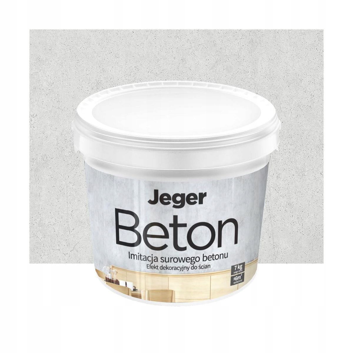 Plaster Decor Jeger Beton 7kg Como – Efekt dekoracyjny do wnętrz