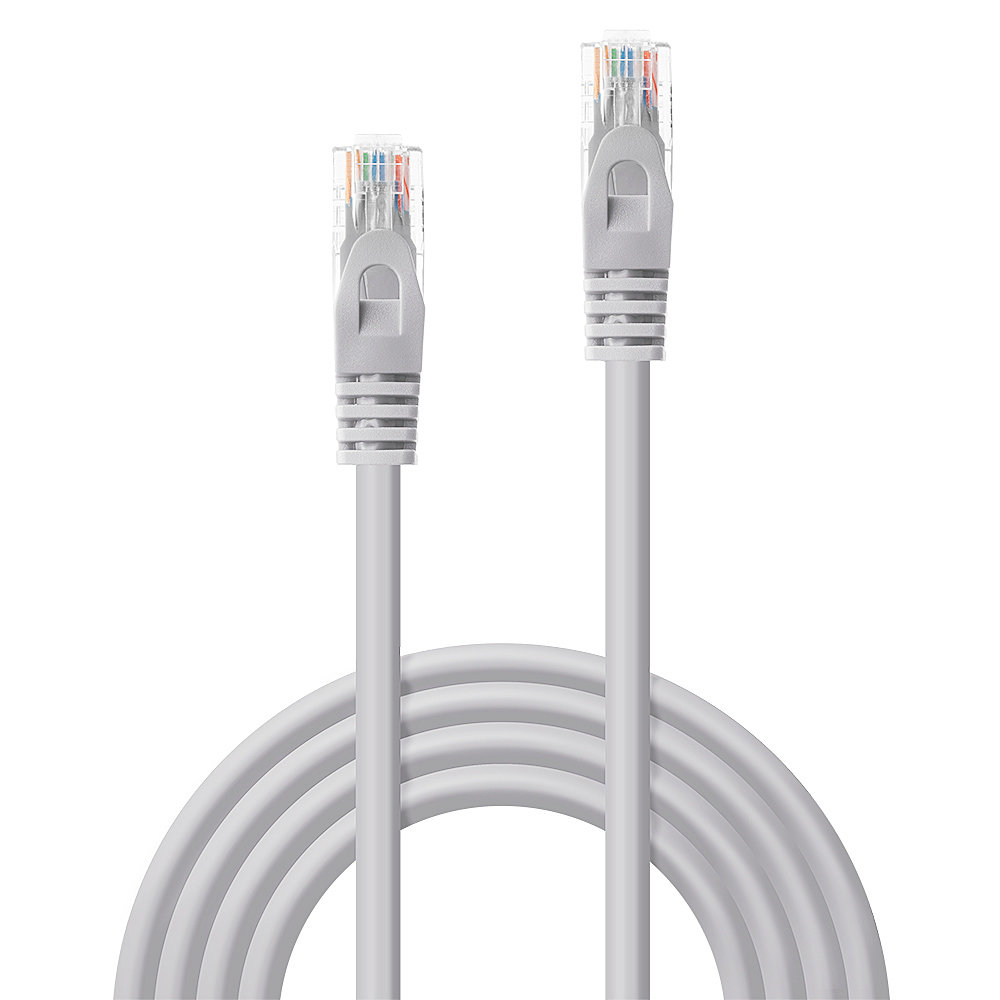 Kabel krosowy Cat6 U/UTP Basic szary 5.00m – Niezawodne połączenie sieciowe
