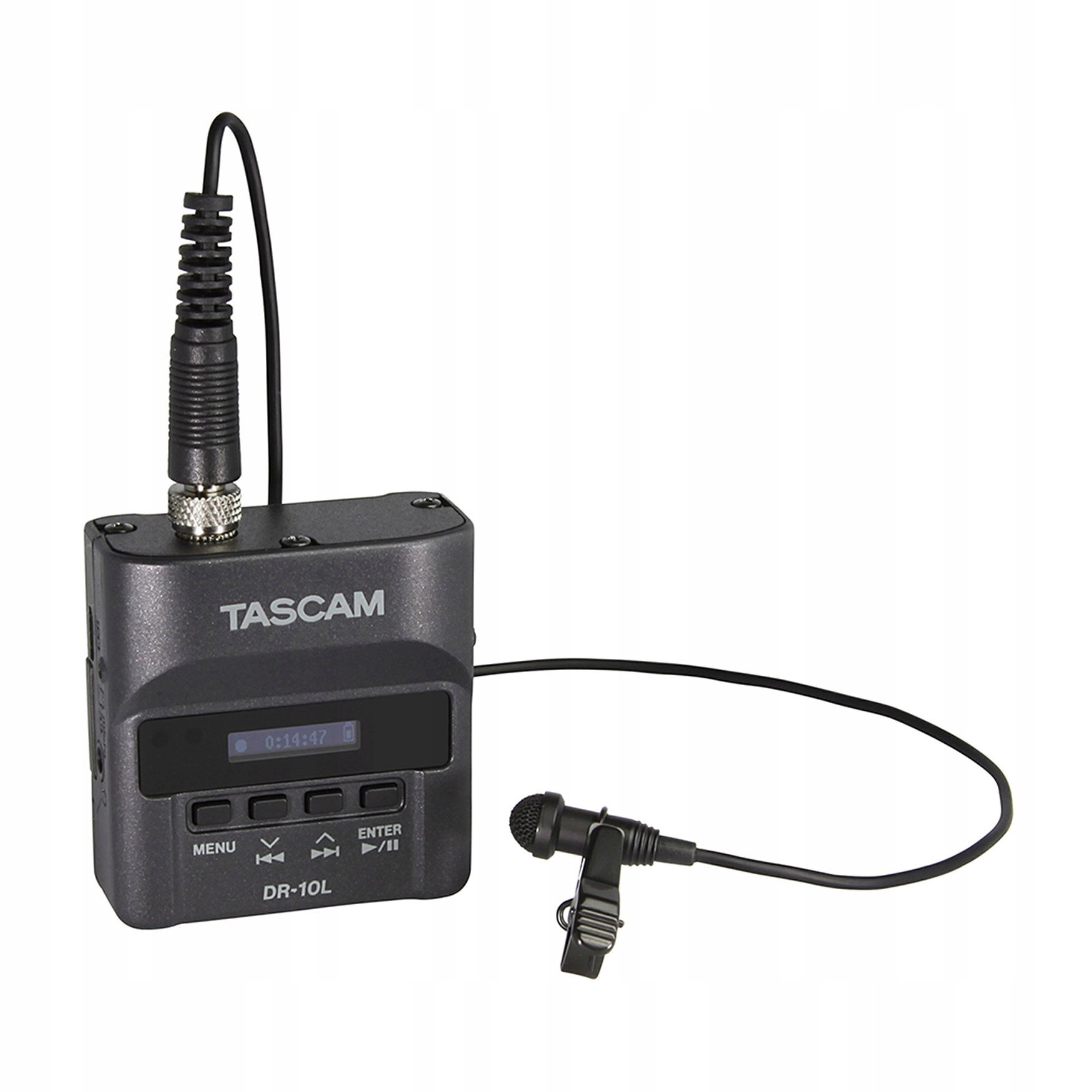 Mikrofon Tascam DR-10L – Kompaktowy rejestrator dźwięku z mikrofonem lavalier