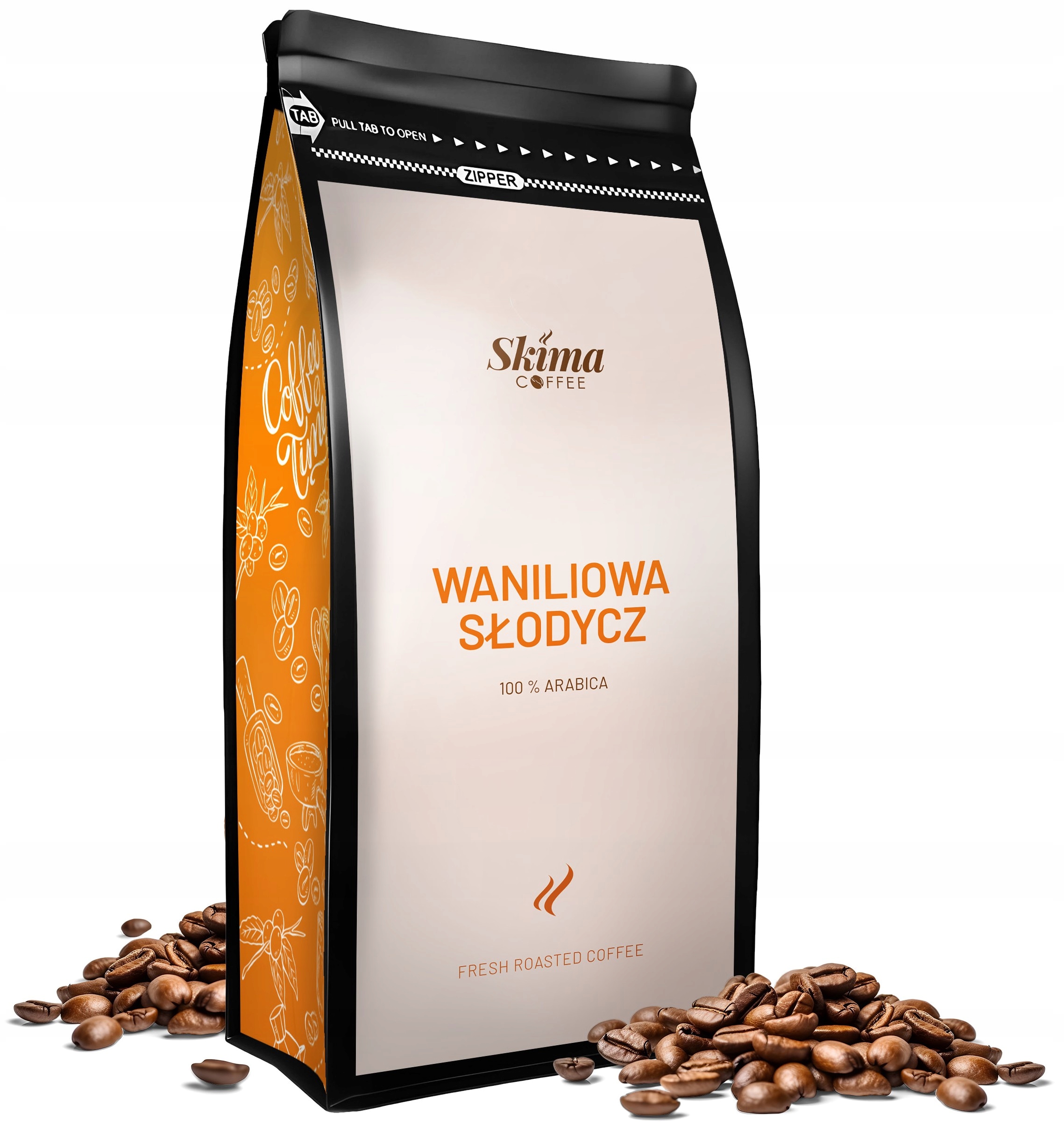 Kawa ziarnista 1kg WANILIOWA SŁODYCZ 100% ARABICA – Wyjątkowe doznania smakowe
