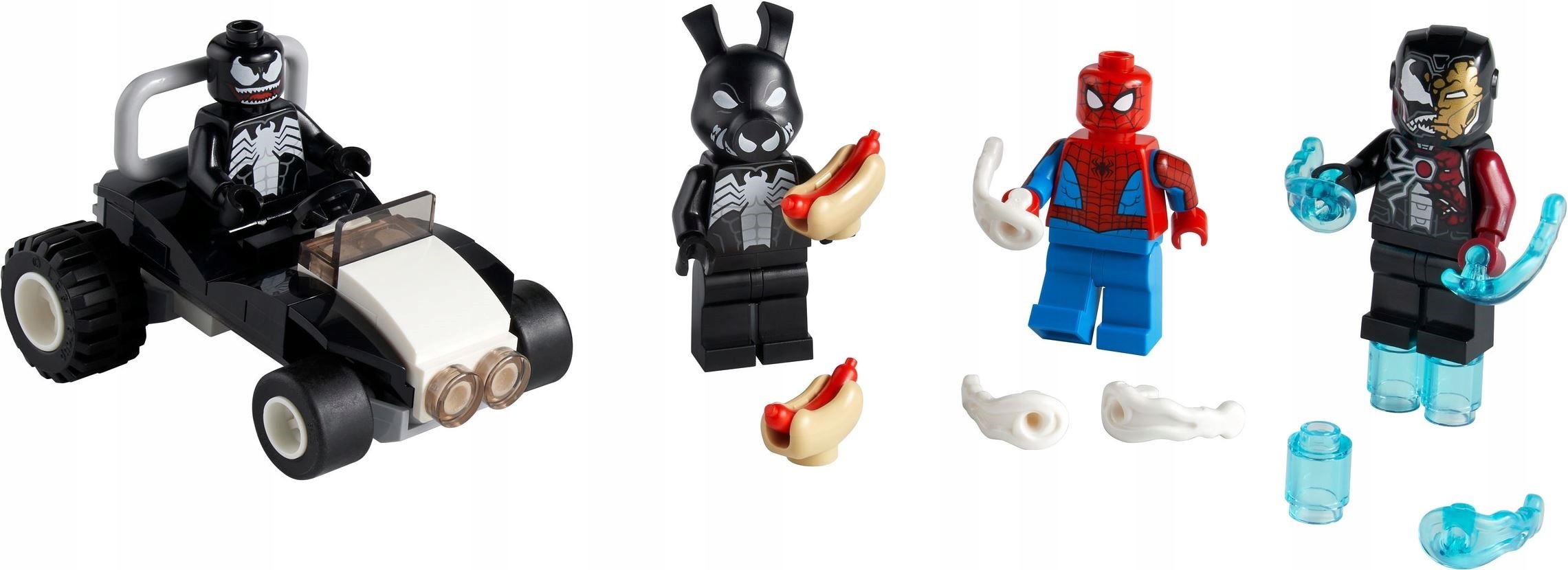 Wyposażenie minifigurek: mocne strzały i hotdogi Pork Grinda