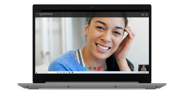 Lenovo IdeaPad 3 (15”, AMD) laptop, front view, open