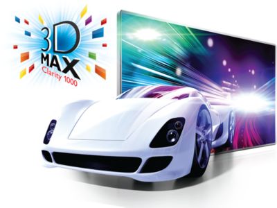 3D Max Clarity 1000 zapewnia obraz Full HD 3D bez migotania