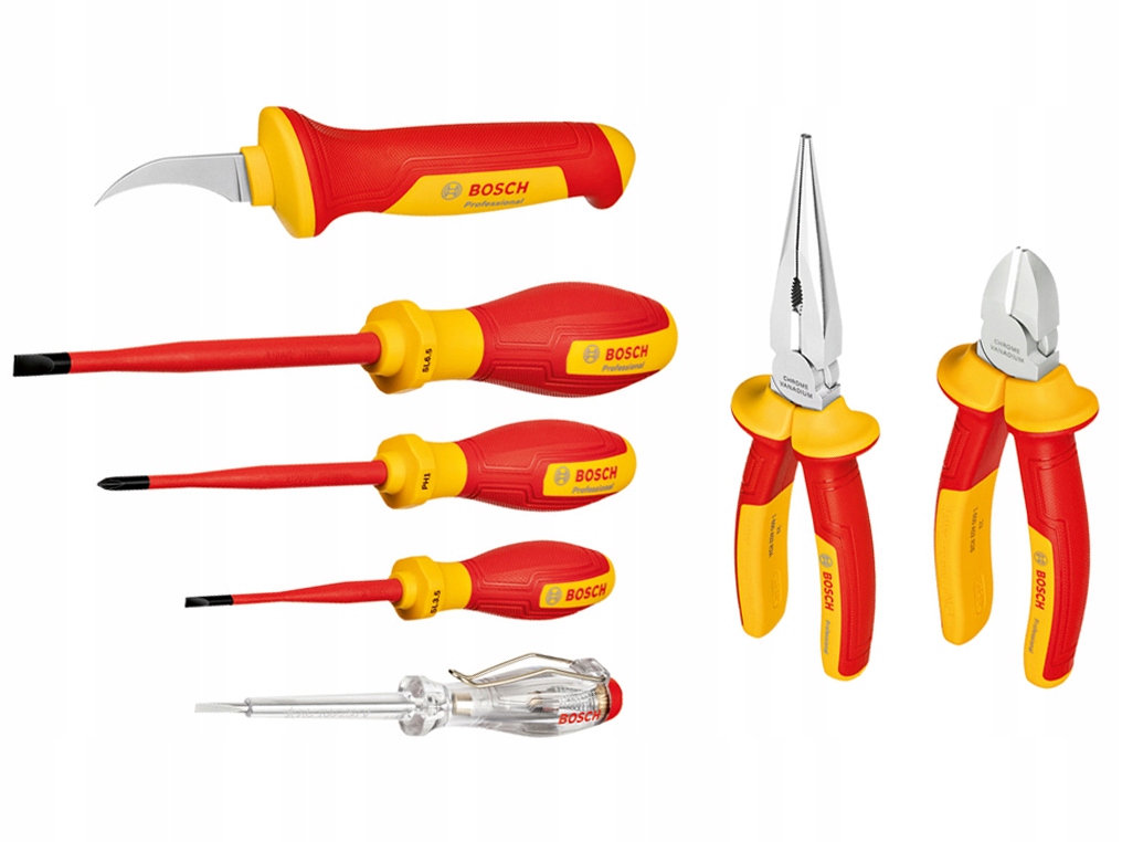 Zawartość zestawu – Szczypce, wkrętaki i nóż w jednym