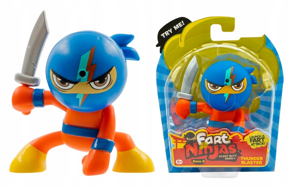 Figurka Scholl FART NINJAS z dźwiękiem Thunder Blaster 70702 – Humorystyczna zabawa dla dzieci