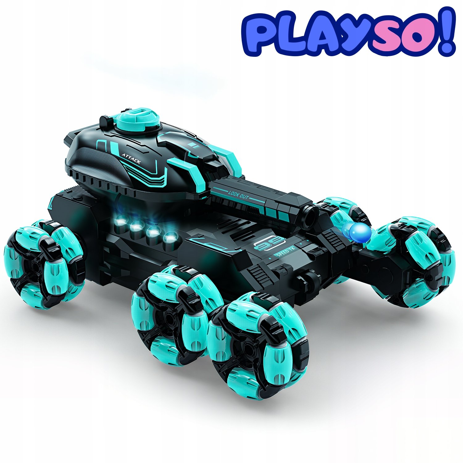 Samochód RC czołg zdalnie sterowany Heckermann HD5055 Niebieski