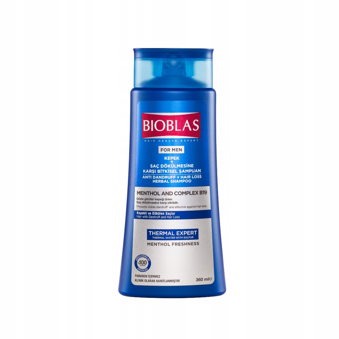 BIOBLAS Thermal Expert Men – Szampon przeciw wypadaniu włosów 360 ml