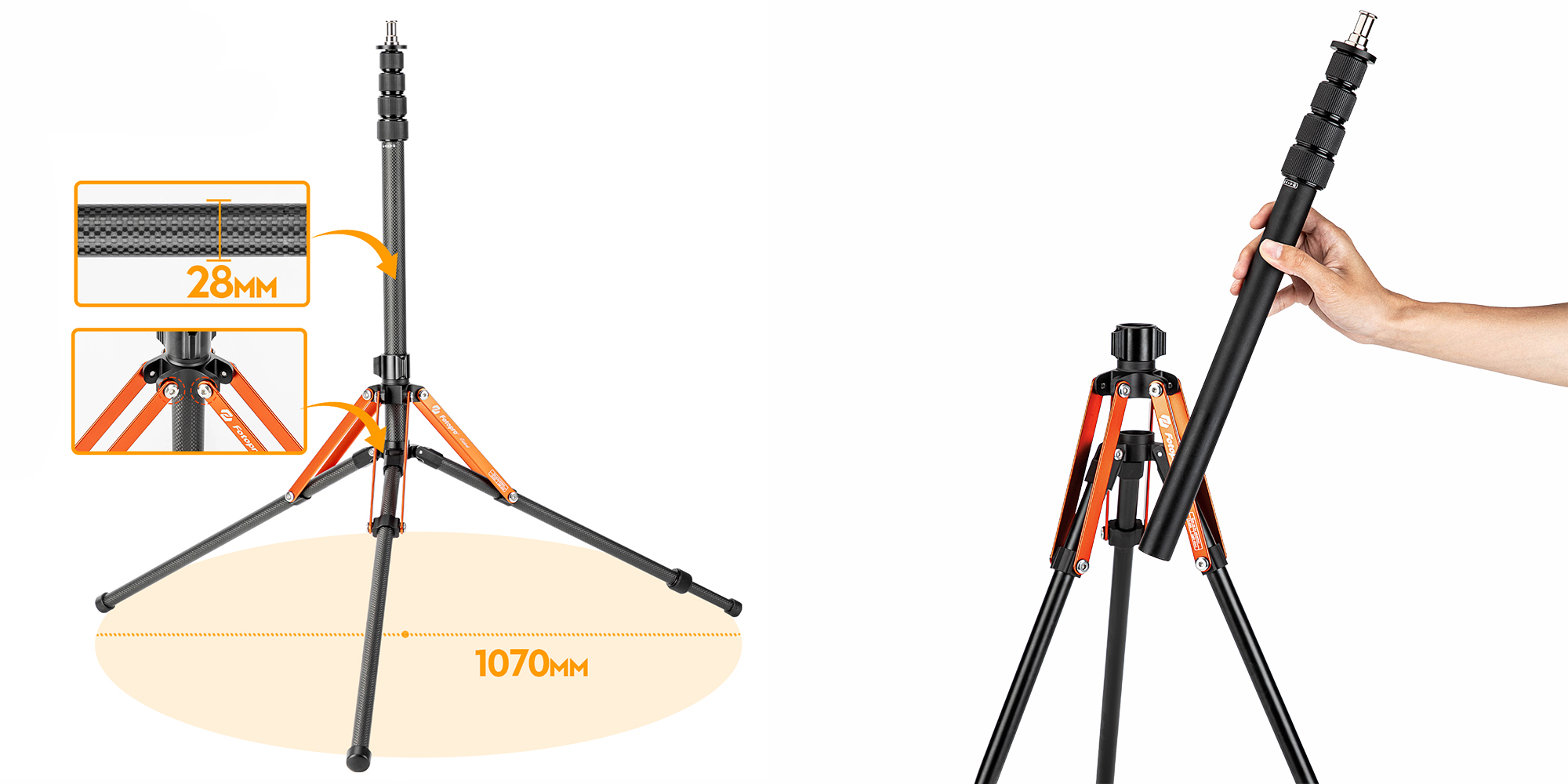 Szeroka kompatybilność – Idealny do lamp LED, softboxów i parasoli fotograficznych