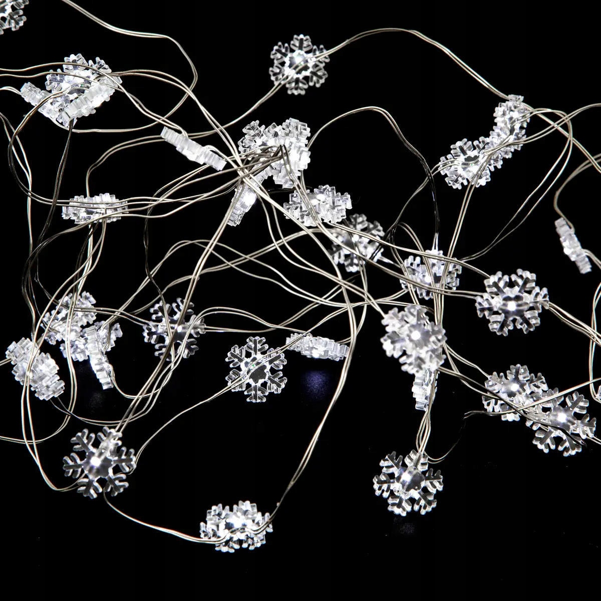 Girlanda świetlna śnieżynki z 60 LED – Idealna dekoracja na święta